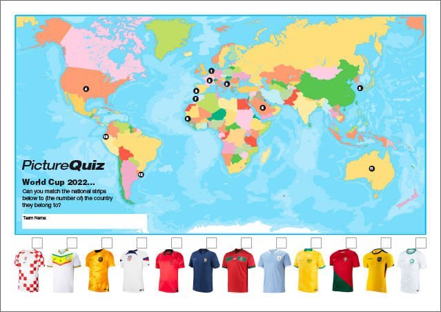 Quiz Number 155 with a World Cup 2022 Geography Picture Round