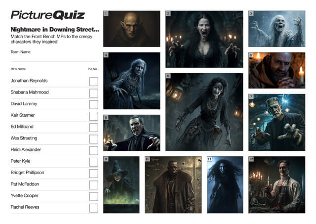 Quiz 171s Nightmare in Downing Street Picture Round